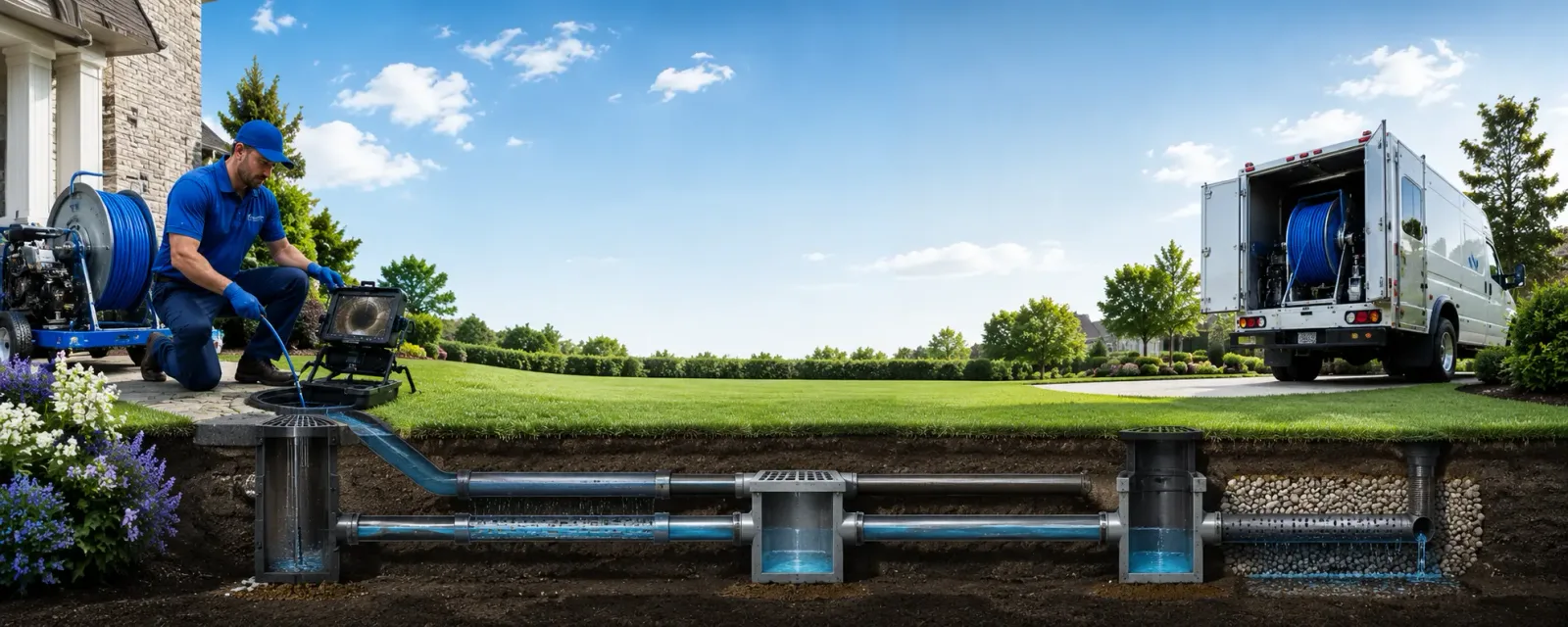 Outdoor drain cleaning information for Dudley, MA